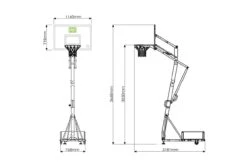 EXIT® Galaxy Basketballanlage Mobil -Hoka Sports Gear Shop B6624 A09 ecommerce