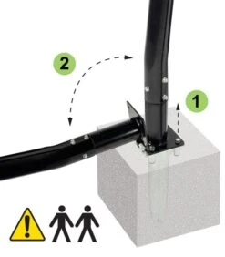 EXIT® Galaxy Basketballanlage Zur Bodenmontage -Hoka Sports Gear Shop B6625 A05 ecommerce