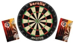 Karella® Dartscheibe Master Inkl. Steeldarts