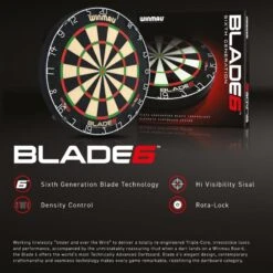 WINMAU® Dartscheibe Blade 6 -Hoka Sports Gear Shop D2375 A05 ecommerce