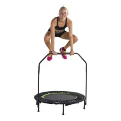 Fitness Trampolin, Faltbar Mit Haltebügel 11 Fitness Trampolin, Faltbar Mit Haltebügel -Hoka Sports Gear Shop G1508 04 ecommerce