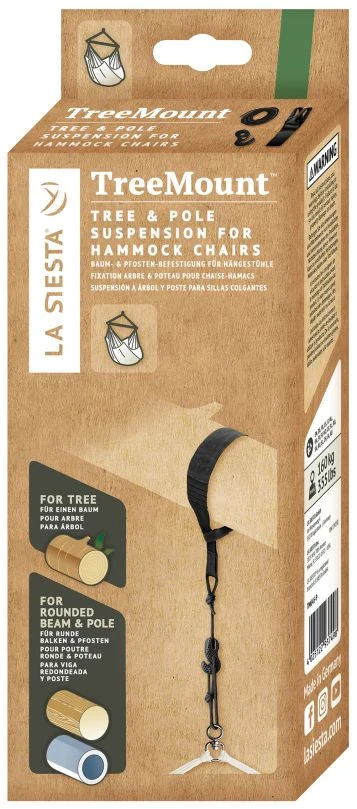 LA SIESTA® TreeMount Baum- & Pfosten-Befestigung Für Hängestühle 4 LA SIESTA® TreeMount Baum- & Pfosten-Befestigung Für Hängestühle - Image 2