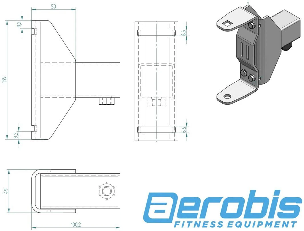 Aerobis® Schienenadapter Für Kinetic Trainer 5 Aerobis® Schienenadapter Für Kinetic Trainer - Image 3