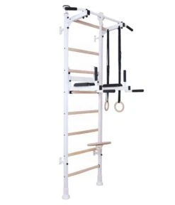 BenchK® Sprossenwand 522W Mit Klimmzugstange, Dip-Bügel, Seil & Ringen