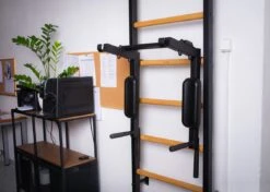 BenchK® Sprossenwand 523B Mit Klimmzugstange, Dip-Bügel & Trainingsbank 20 BenchK® Sprossenwand 523B Mit Klimmzugstange, Dip-Bügel & Trainingsbank -Hoka Sports Gear Shop K2388 A04 ecommerce