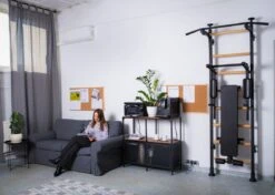 BenchK® Sprossenwand 523B Mit Klimmzugstange, Dip-Bügel & Trainingsbank 22 BenchK® Sprossenwand 523B Mit Klimmzugstange, Dip-Bügel & Trainingsbank -Hoka Sports Gear Shop K2388 A06 ecommerce