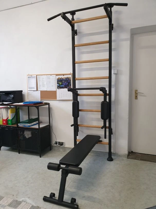 BenchK® Sprossenwand 523B Mit Klimmzugstange, Dip-Bügel & Trainingsbank 15 BenchK® Sprossenwand 523B Mit Klimmzugstange, Dip-Bügel & Trainingsbank - Image 13