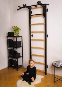 BenchK® Sprossenwand 731B Mit Klimmzugstange 9 BenchK® Sprossenwand 731B Mit Klimmzugstange -Hoka Sports Gear Shop K2396 A02 ecommerce