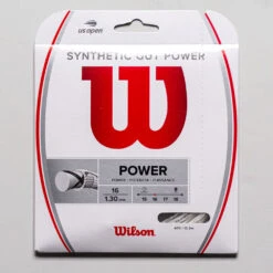 Wilson Synthetic Gut Power 16 -Hoka Sports Gear Shop 011836 wht 1
