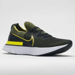 Nike React Infinity Run Flyknit Men's Black/Sonic Yellow -Hoka Sports Gear Shop 046537 5
