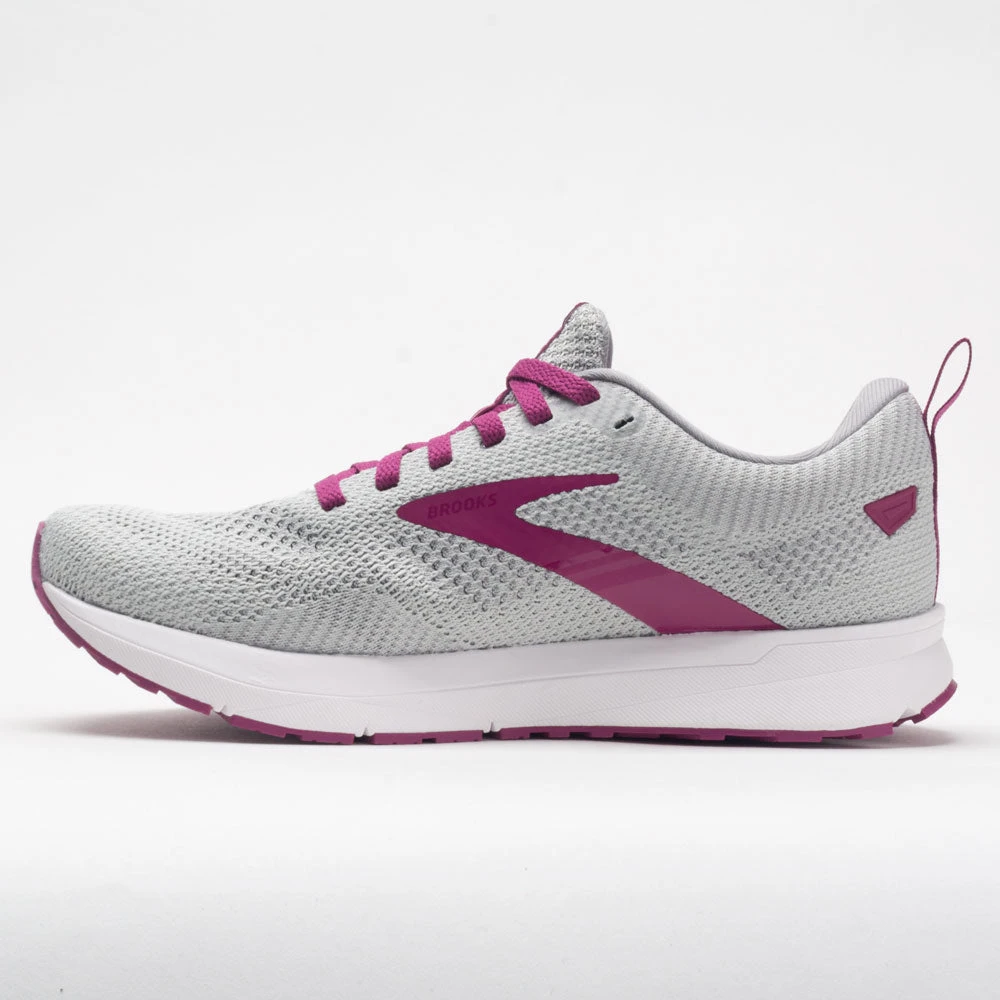 Brooks Revel 5 Women's Gray/White/Baton Rouge 4 Brooks Revel 5 Women's Gray/White/Baton Rouge - Image 2