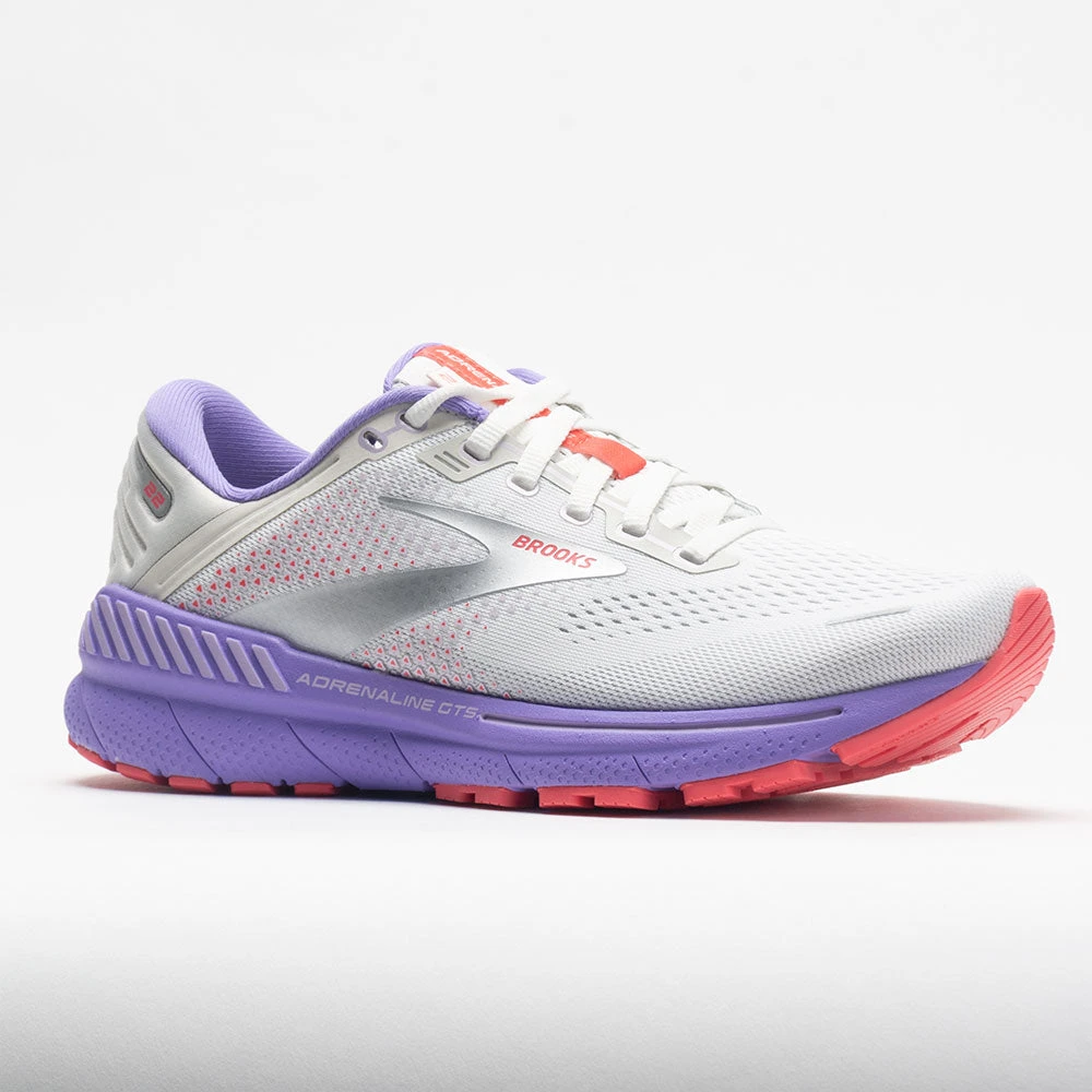 Brooks Adrenaline GTS 22 Women's White/Coral/Purple 7 Brooks Adrenaline GTS 22 Women's White/Coral/Purple - Image 5