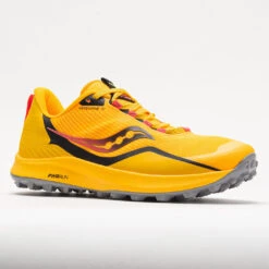 Saucony Peregrine 12 Men's Vizi Gold/Vizi Red -Hoka Sports Gear Shop 048043 5
