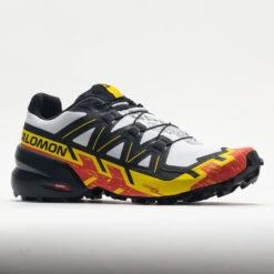 Salomon Speedcross 6 Men's White/Black/Empire Yellow -Hoka Sports Gear Shop 048962 5