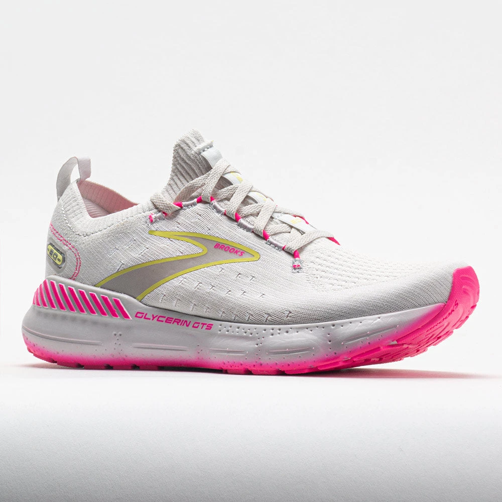 Brooks Glycerin StealthFit GTS 20 Women's Grey/Yellow/Pink 7 Brooks Glycerin StealthFit GTS 20 Women's Grey/Yellow/Pink - Image 5