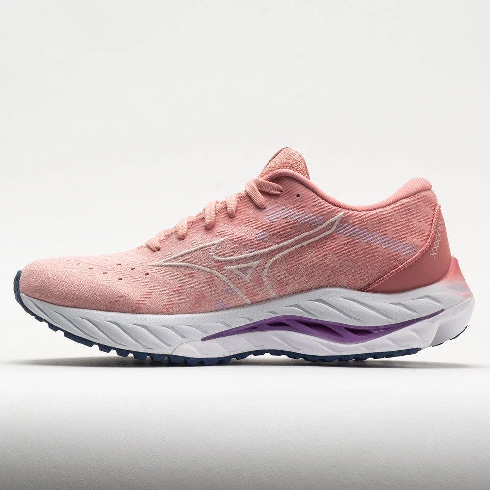Mizuno Wave Inspire 19 Knit Women's Peach Bud/Vaporous Grey 4 Mizuno Wave Inspire 19 Knit Women's Peach Bud/Vaporous Grey - Image 2
