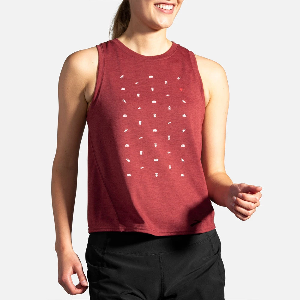Brooks Distance Graphic Tank Women's (2020) 15 Brooks Distance Graphic Tank Women's (2020) - Image 13