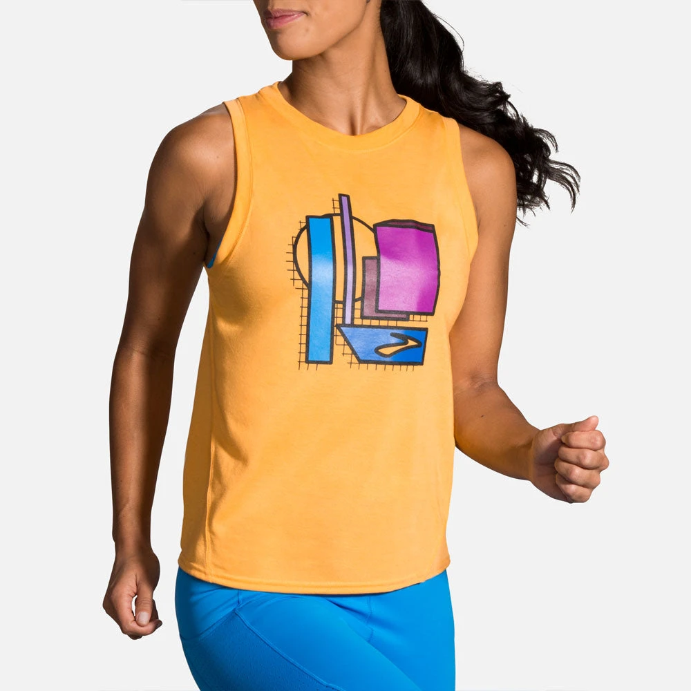 Brooks Distance Graphic Tank Women's (2020) 19 Brooks Distance Graphic Tank Women's (2020) - Image 17