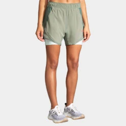 Brooks Chaser 5" 2-in-1 Shorts Women's -Hoka Sports Gear Shop 056804 326 1