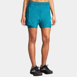 Brooks Chaser 5" 2-in-1 Shorts Women's -Hoka Sports Gear Shop 056804 486 1