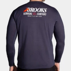 Brooks Distance Graphic Long Sleeve Men's 32 Brooks Distance Graphic Long Sleeve Men's -Hoka Sports Gear Shop 056816 035 2