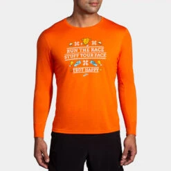 Brooks Distance Graphic Long Sleeve Men's 24 Brooks Distance Graphic Long Sleeve Men's -Hoka Sports Gear Shop 056816 833 1