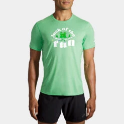 Brooks Distance Graphic Short Sleeve Men's -Hoka Sports Gear Shop 056934 320 1