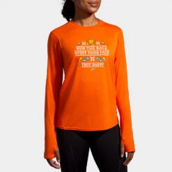 Brooks Distance Graphic Long Sleeve Women's -Hoka Sports Gear Shop 057244 833 1