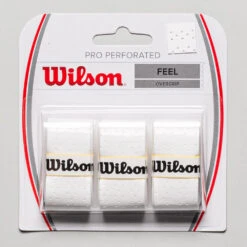 Wilson Pro Overgrip Perforated 3 Pack -Hoka Sports Gear Shop 060339 wht 1