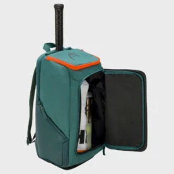 HEAD Pro Racquet Backpack 28L Dark Cyan/ Fluorescent Orange -Hoka Sports Gear Shop 073399 3