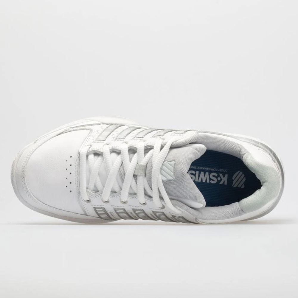 K-Swiss Hypercourt Express Leather Women's White/Silver/Glacier Gray 5 K-Swiss Hypercourt Express Leather Women's White/Silver/Glacier Gray - Image 3