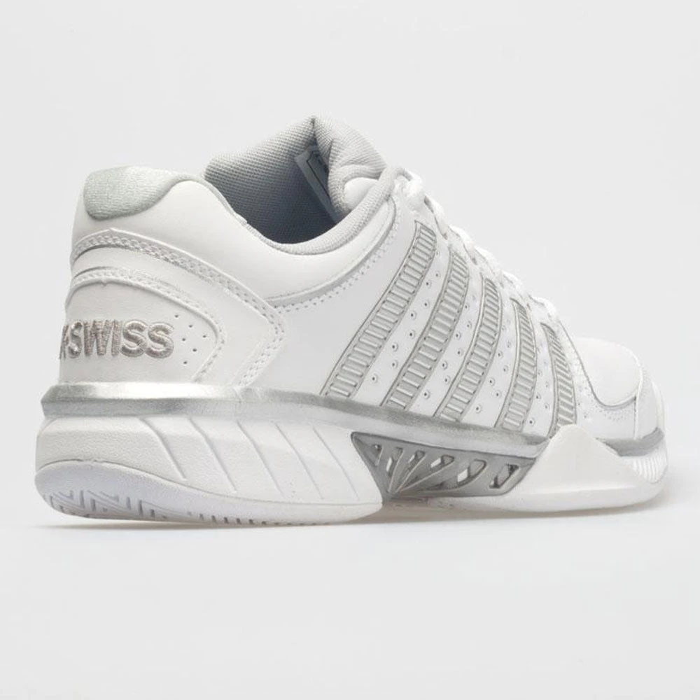 K-Swiss Hypercourt Express Leather Women's White/Silver/Glacier Gray 8 K-Swiss Hypercourt Express Leather Women's White/Silver/Glacier Gray - Image 6