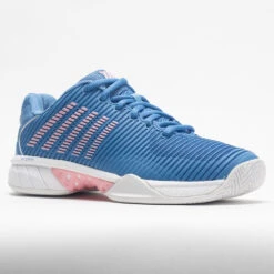 K-Swiss Hypercourt Express 2 Women's Silver Lake Blue/Wht/Orchid Pink -Hoka Sports Gear Shop 116672 5