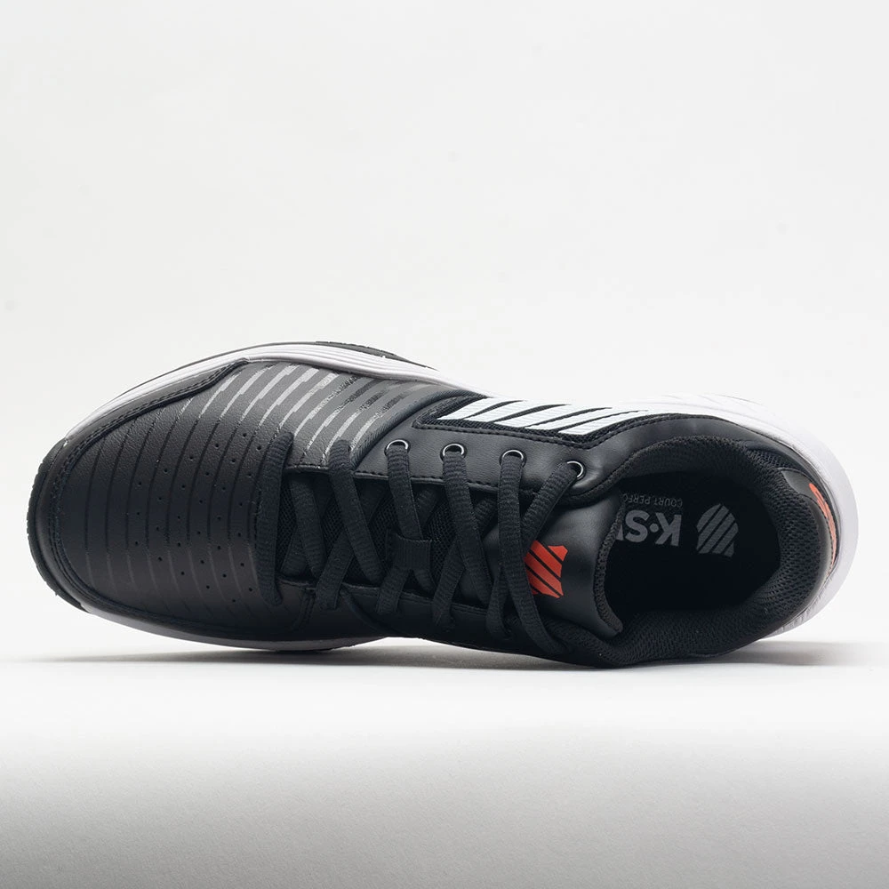 K-Swiss Court Express Men's Jet Black/White/Spicy Orange 5 K-Swiss Court Express Men's Jet Black/White/Spicy Orange - Image 3