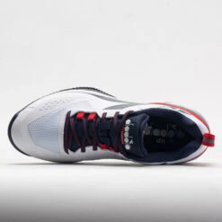 Diadora Blushield Torneo 2 Clay Men's White/Corsair/Fiery Red -Hoka Sports Gear Shop 117026 2