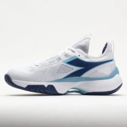 Diadora Finale AG Women's White/Blue Print -Hoka Sports Gear Shop 117033 1