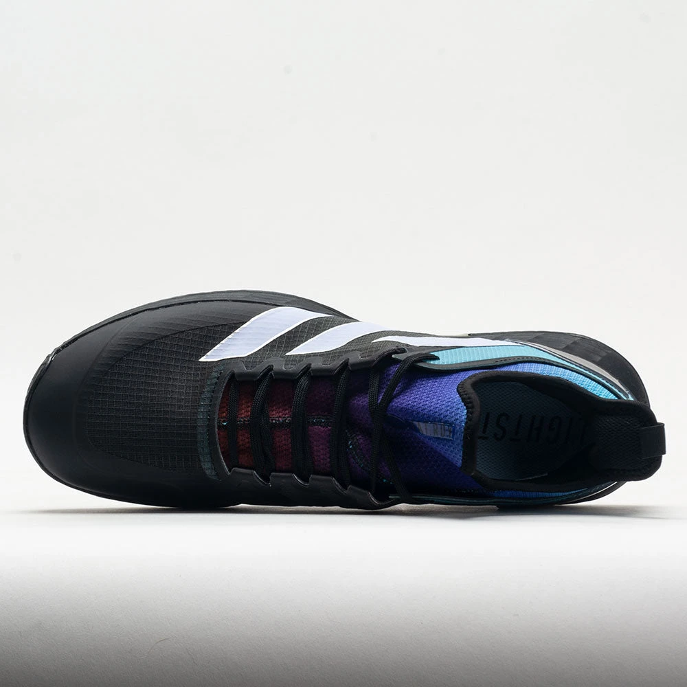 Adidas Adizero Ubersonic 4 Men's Grey/Blue Dawn/Core Black 5 Adidas Adizero Ubersonic 4 Men's Grey/Blue Dawn/Core Black - Image 3