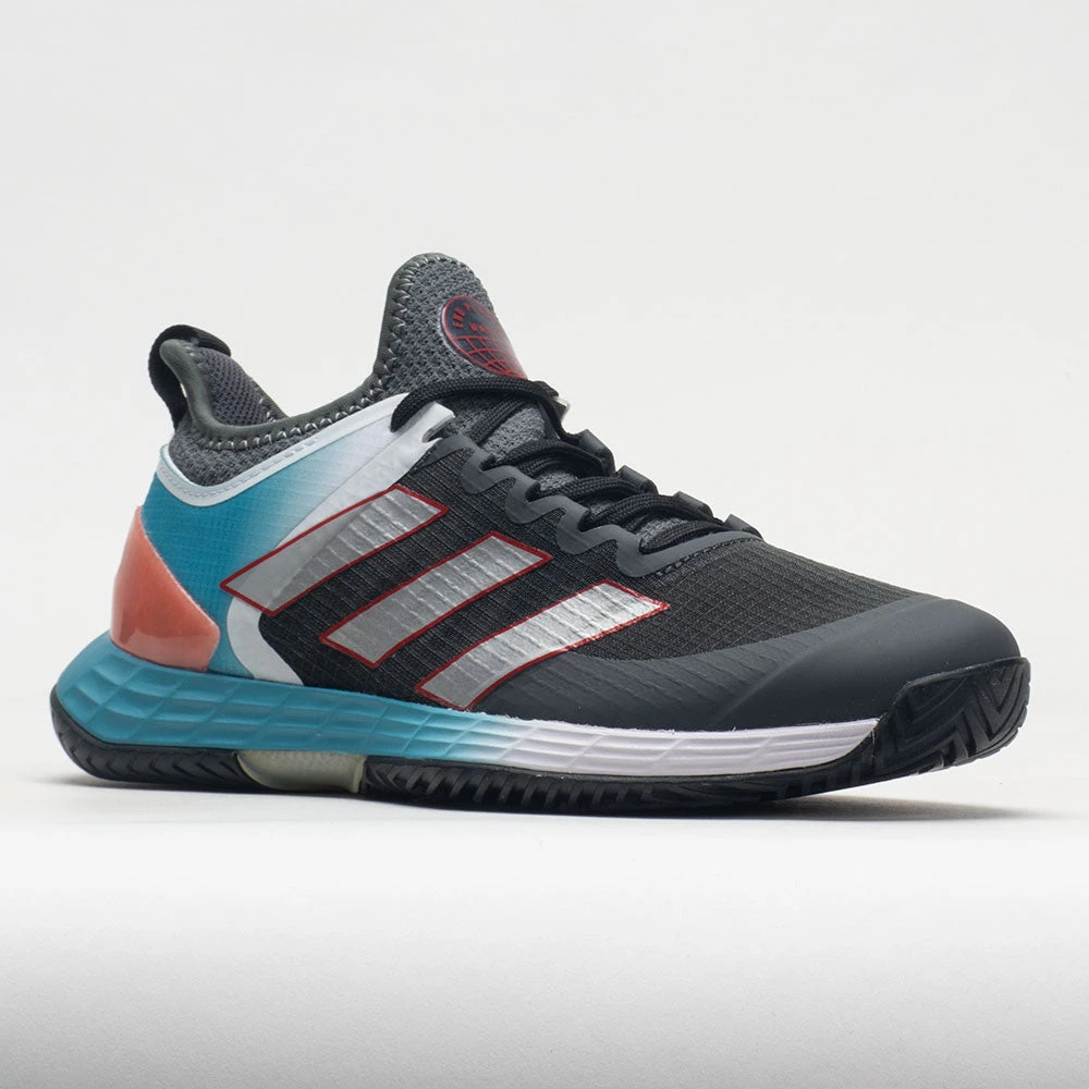 Adidas Adizero Ubersonic 4 Women's Grey/Silver Metallic/Better Scarlet 7 Adidas Adizero Ubersonic 4 Women's Grey/Silver Metallic/Better Scarlet - Image 5