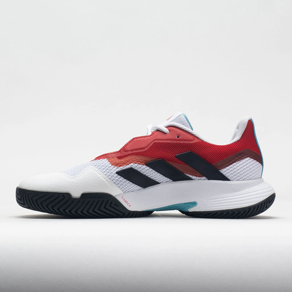 Adidas CourtJam Control Men's White/Black/Better Scarlet 4 Adidas CourtJam Control Men's White/Black/Better Scarlet - Image 2