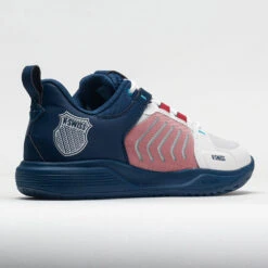 K-Swiss Ultrashot Team Men's Blanc De Blanc/Blue Opal/Lollipop -Hoka Sports Gear Shop 117119 6