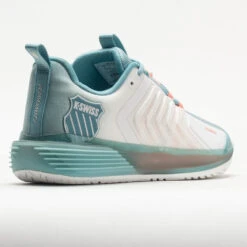 K-Swiss Ultrashot 3 Women's Blanc De Blanc/Mile Blue/Desert Flower -Hoka Sports Gear Shop 117133 6