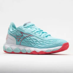 Mizuno Wave Enforce Tour AC Women's TanagerTurquoise/Paradise Pink -Hoka Sports Gear Shop 117144 5