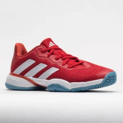 Adidas Barricade Junior Better Scarlet/White/Preloved Red -Hoka Sports Gear Shop 121361 5