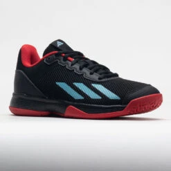 Adidas CourtFlash Junior Black/Preloved Blue/Better Scarlet 12 Adidas CourtFlash Junior Black/Preloved Blue/Better Scarlet -Hoka Sports Gear Shop 121368 5