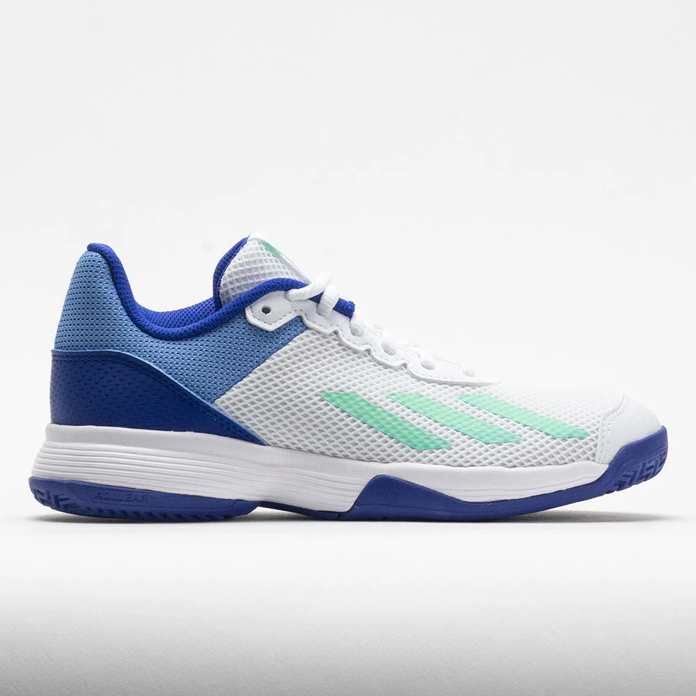 Adidas CourtFlash Junior White/Pulse Mint/Lucid Blue 3 Adidas CourtFlash Junior White/Pulse Mint/Lucid Blue