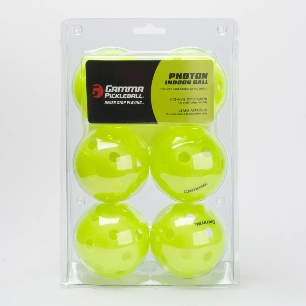 Gamma Photon Indoor Pickleball 6 Pack 3 Gamma Photon Indoor Pickleball 6 Pack