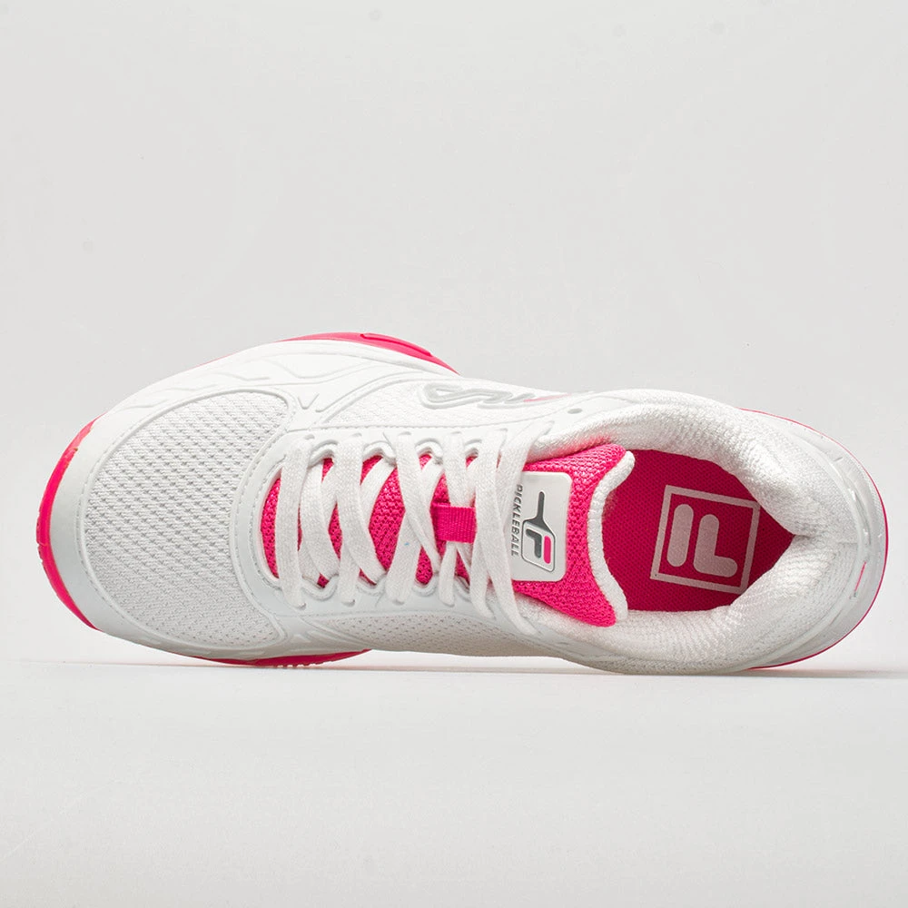 Fila Volley Zone Women's White/Pink/White 5 Fila Volley Zone Women's White/Pink/White - Image 3