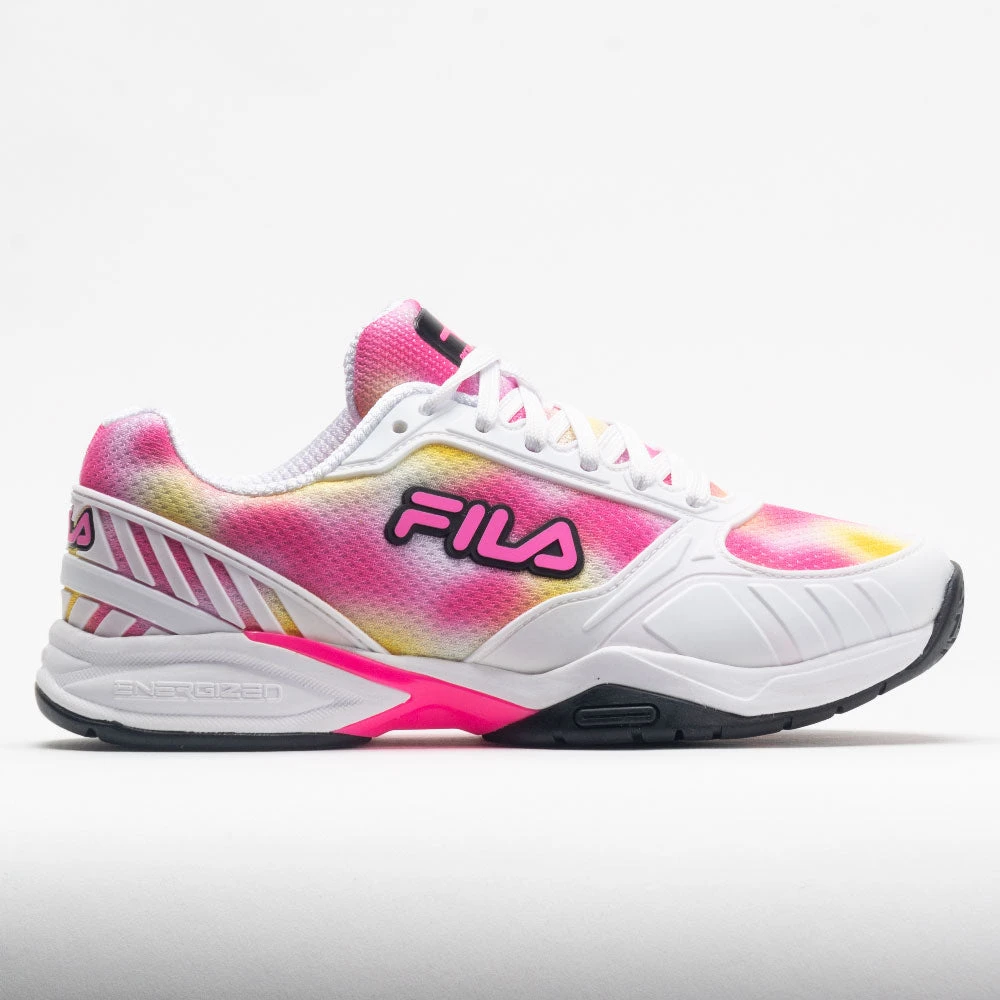 Fila Volley Zone Women's Tie-Dye Print White/Pink/Black 3 Fila Volley Zone Women's Tie-Dye Print White/Pink/Black