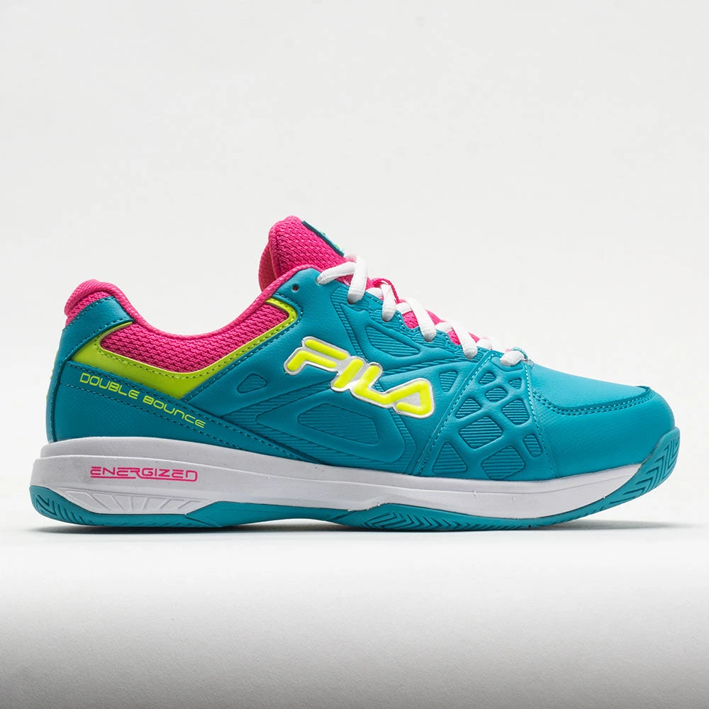 Fila Double Bounce 3 Women's Scuba Blue/White/Safety Yellow 3 Fila Double Bounce 3 Women's Scuba Blue/White/Safety Yellow