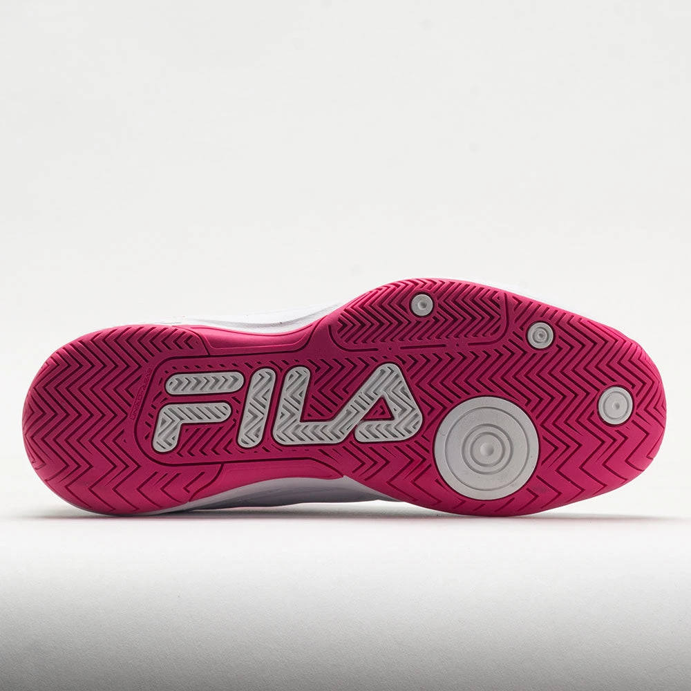 Fila Double Bounce 3 Women's White/White/Pink Glo 6 Fila Double Bounce 3 Women's White/White/Pink Glo - Image 4